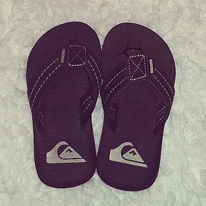 Boys Quicksilver Flip Flops Brown